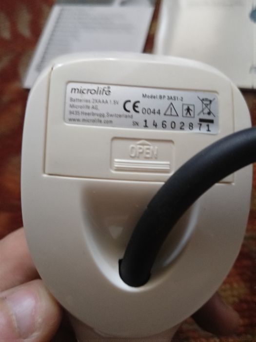 Тонометр, Microlife ВР 3АS1-2 полуавтомат