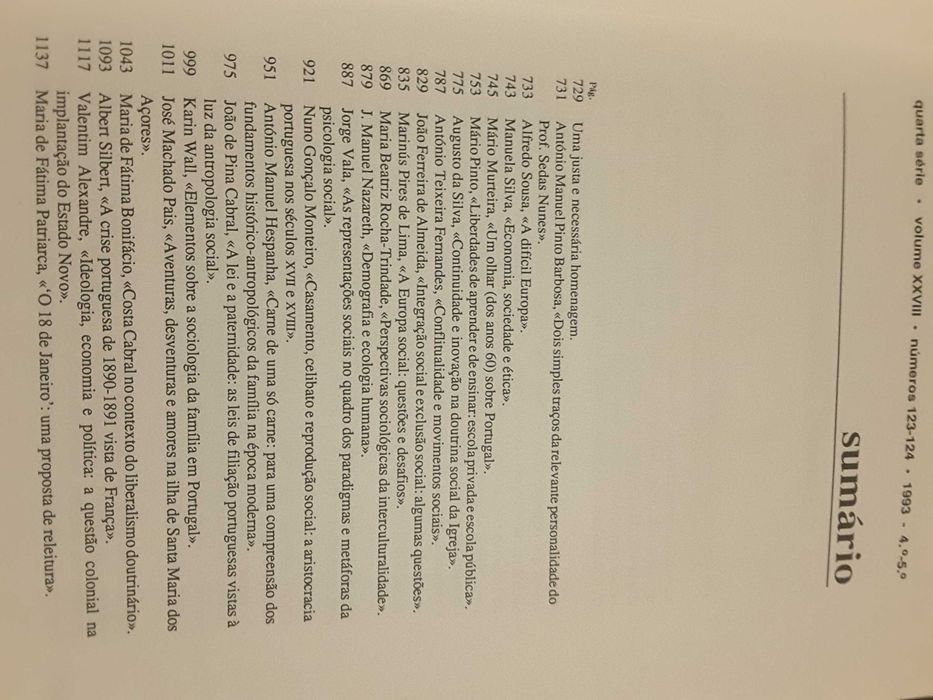 Cultura: Ciência Política / Sedas Nunes/ Portugal Um Retrato