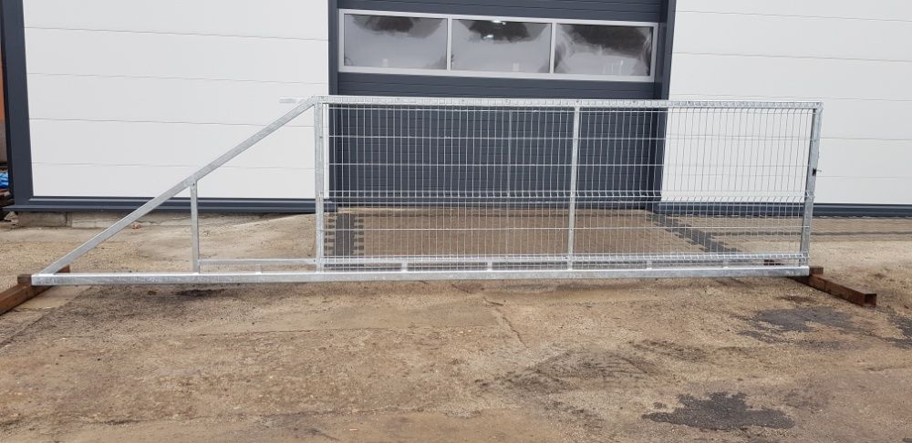 Brama przesuwna z siatką panel 3D 4mx1,5m ocynk PRODUCENT