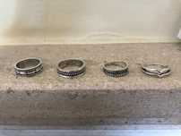 Conjunto de 4 anéis
