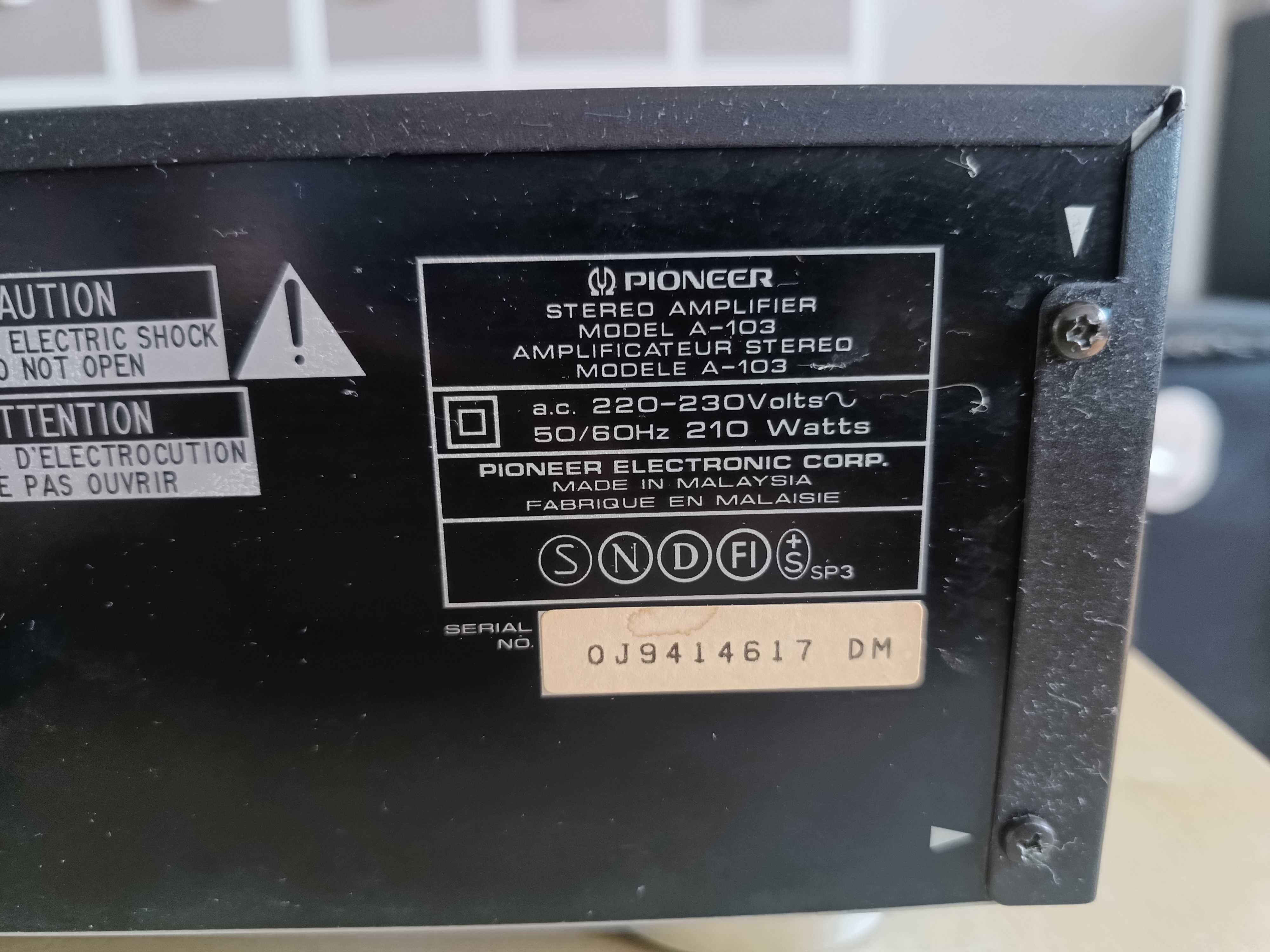 Pioneer A 103 wzmacniacz zintegrowany