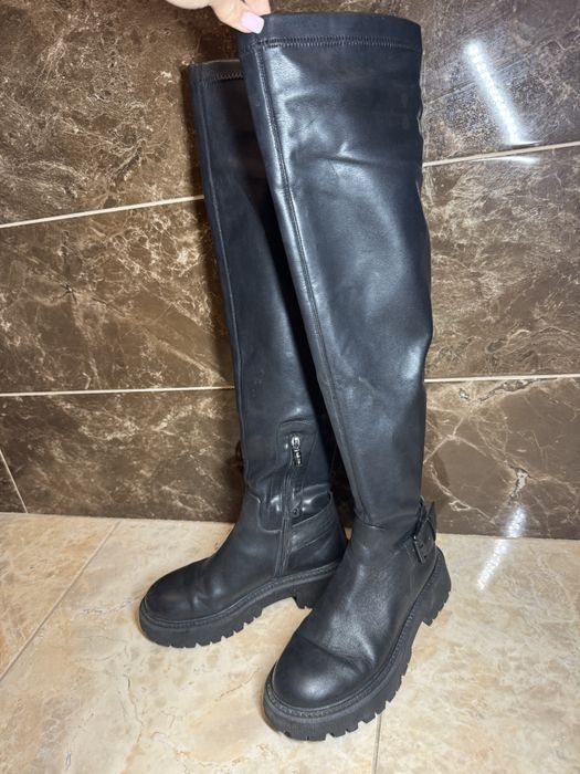 Шкіряні ботфорти Miraton.