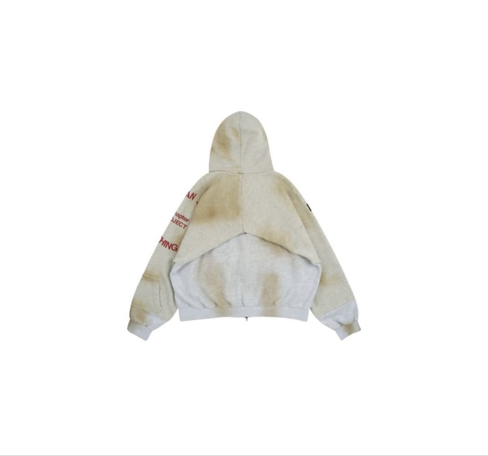 Project G/R Reconstructed Folded Zip  Hoodie