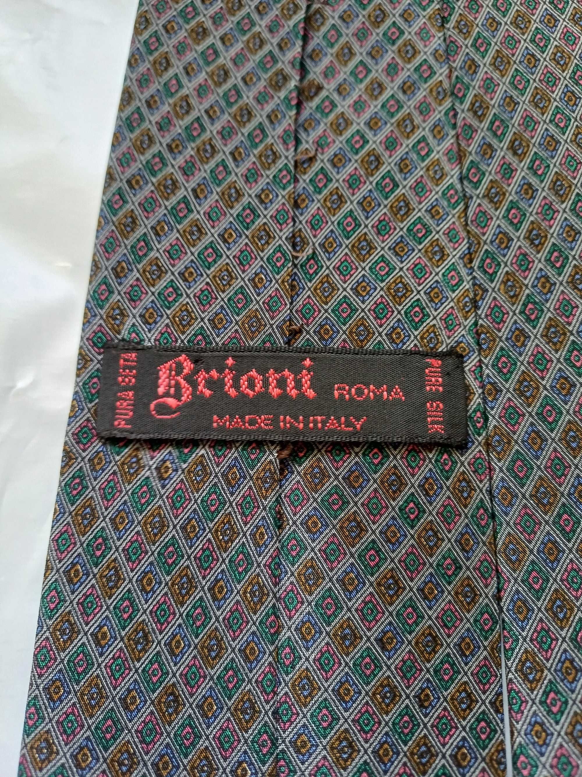 Brioni jedwabny krawat vintage