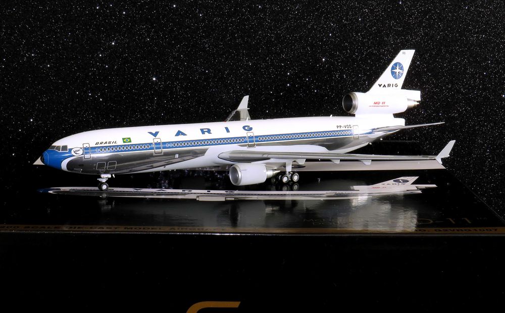 VARIG MD-11 PP-VOQ cores de entrega, extremamente raro, escala 1:200