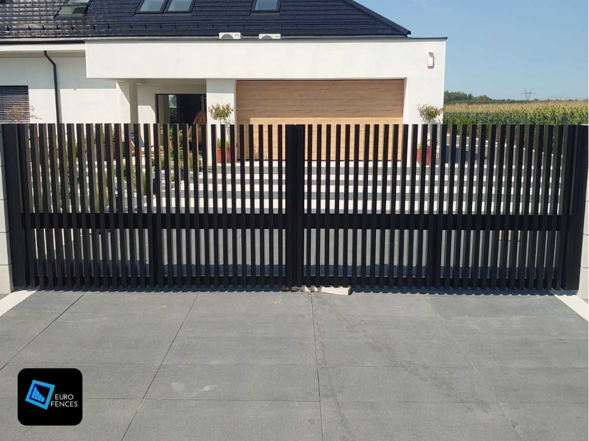 Nowoczesne ogrodzenie aluminiowe Euro Fences - model Comb Standard