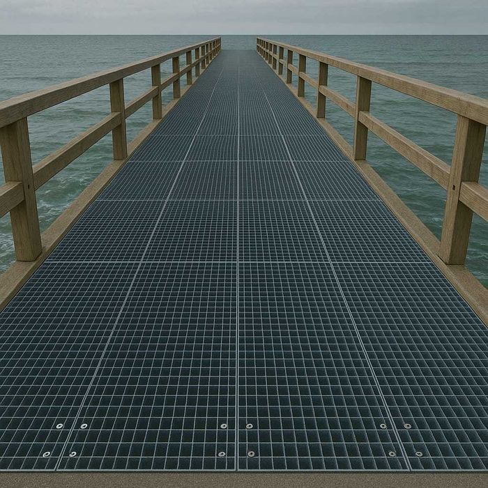 Krata wema pomostowa na schody lub kanał