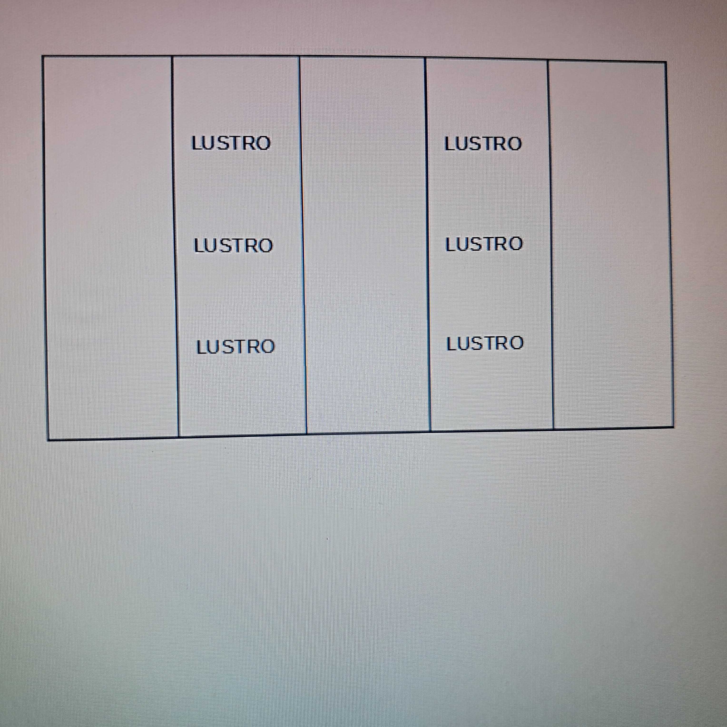 Szafa przesuwna 5 drzwi / 2lustra biała szuflady półki 3 x Rurka