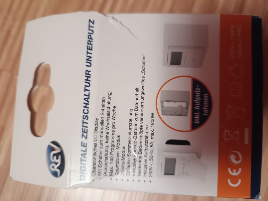 Podtynkowy tygodniowy programator czasowy REV Nowy