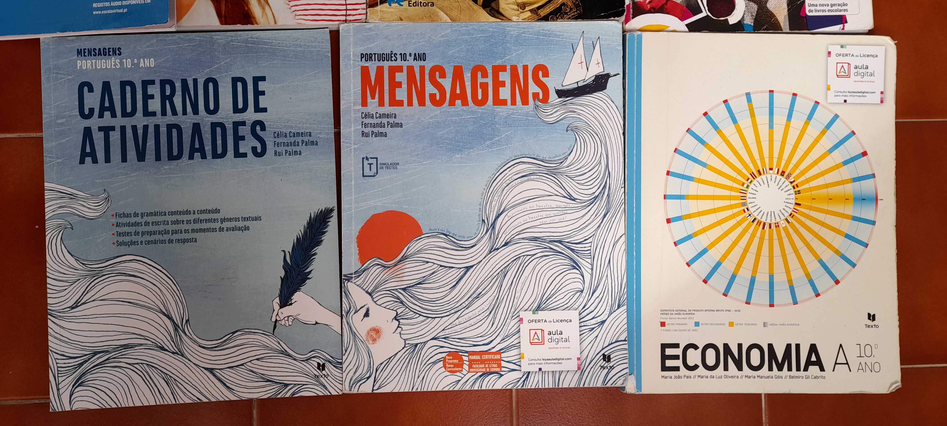 Vendo livros escolares do 10° Ano em bom estado geral (nenhum marcado)