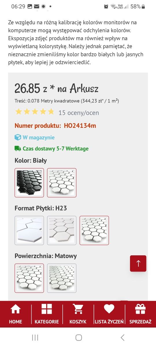 Mozaika płytka ozdobna