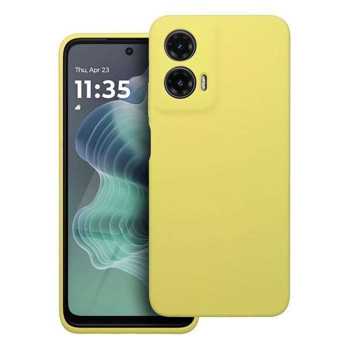 Futerał SILICONE 2mm do MOTOROLA G35 5G żółty