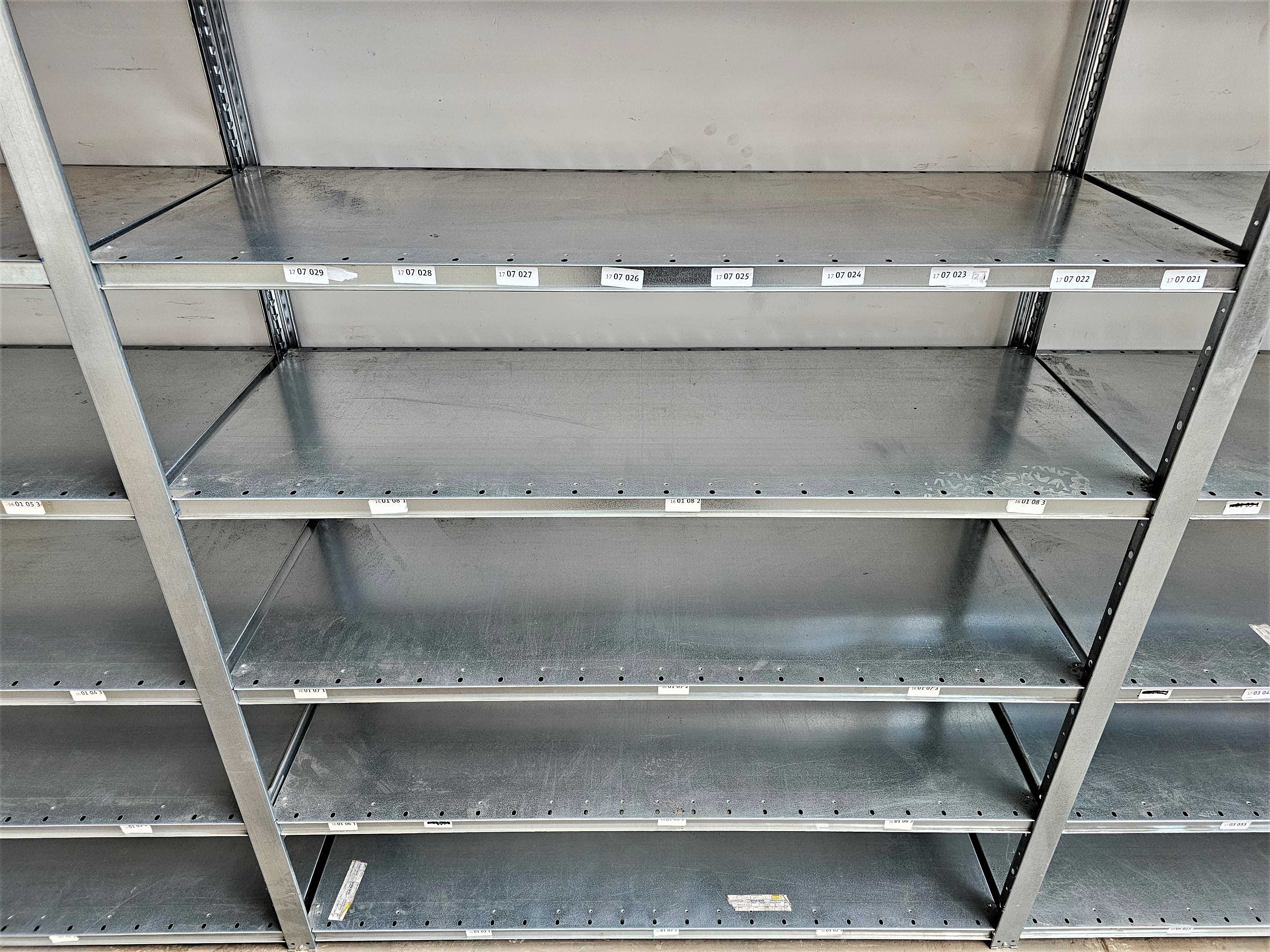 Regał Magazynowy 60x250x393/21p Metalowy Ocynk Garaż Warsztat Piwnica