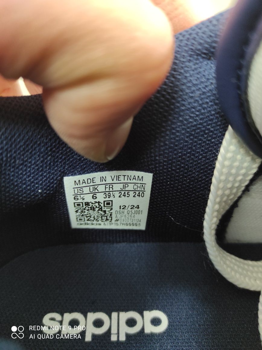 ОРИГІНАЛ 100% Кросівки Adidas Rapid Court Low Beige/Blue JP5254 39