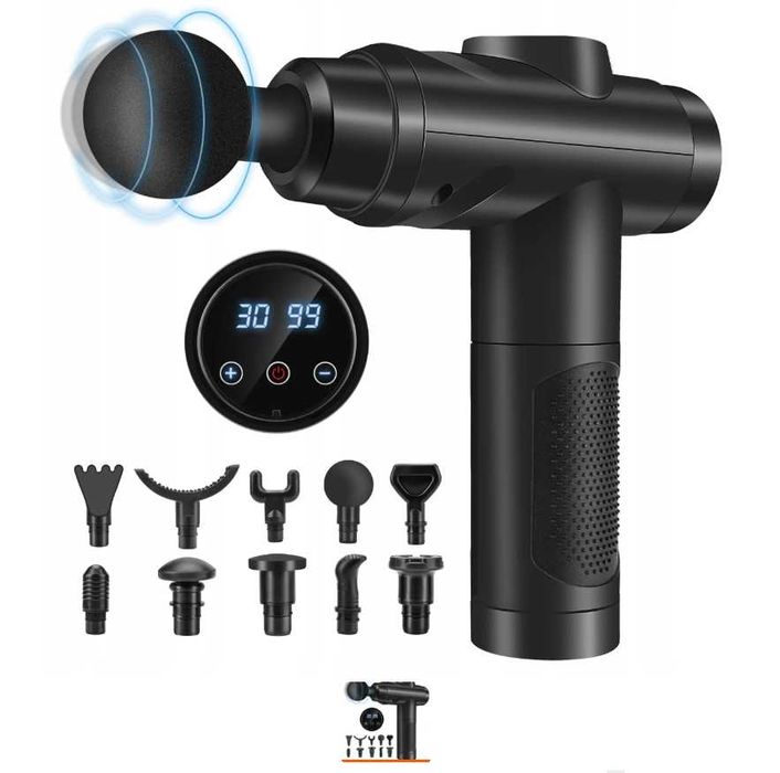 Masażer Pistolet do masażu antycelulitowego oraz mięśni