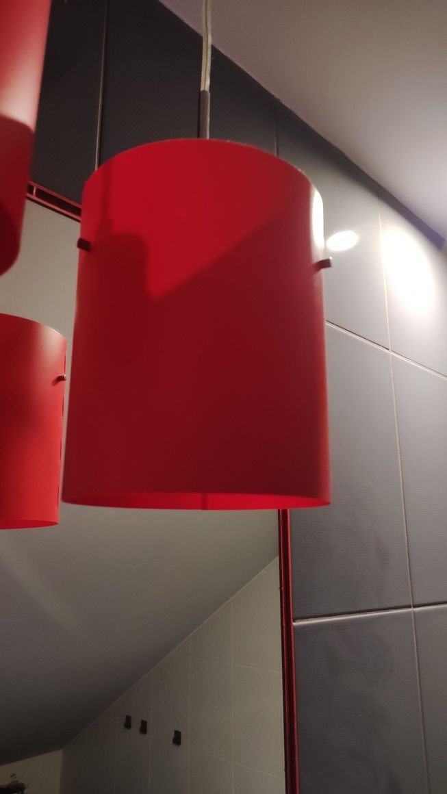 Klosz czerwony IKEA LOBBO,