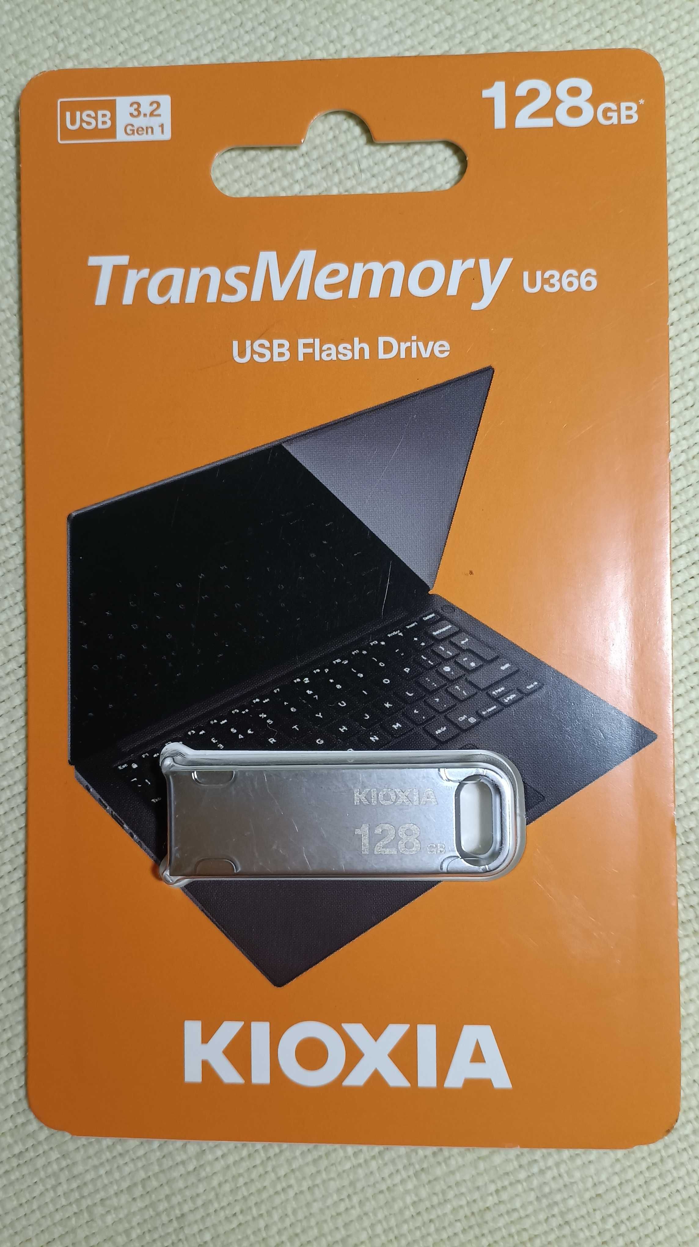 Флешка 128ГБ KIOXIA металл TransMemory U366  usb 3.2Gen1 Toshiba