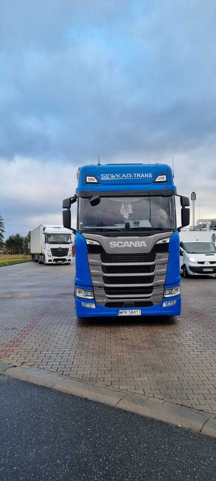 Scania S 460 + Naczepa  Krone  zestaw