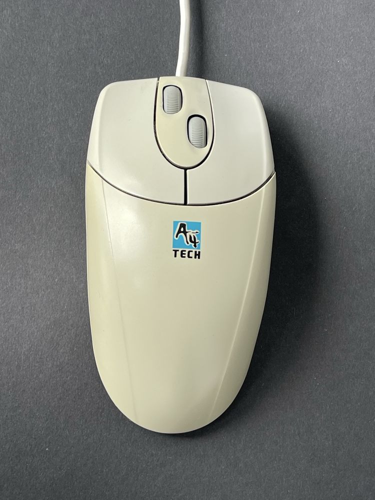 Stara myszka kulkowa PS2 marki A4Tech 4D WWW-25