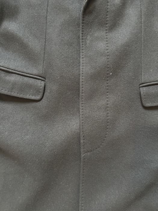 Męski czarny płaszcz Bytom 75% wełna / wełniany Rozmiar 50