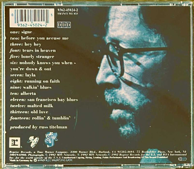 Eric Clapton - Unplugged - 1992 - CD