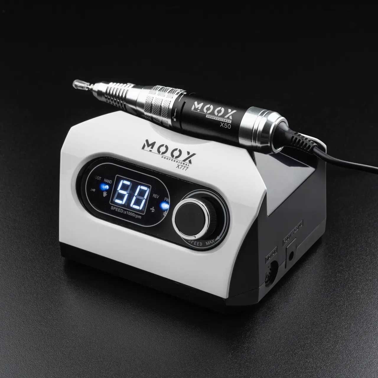 Фрезер для манікюру та педикюру MOOX X777 50000 об/хв 70W Білий