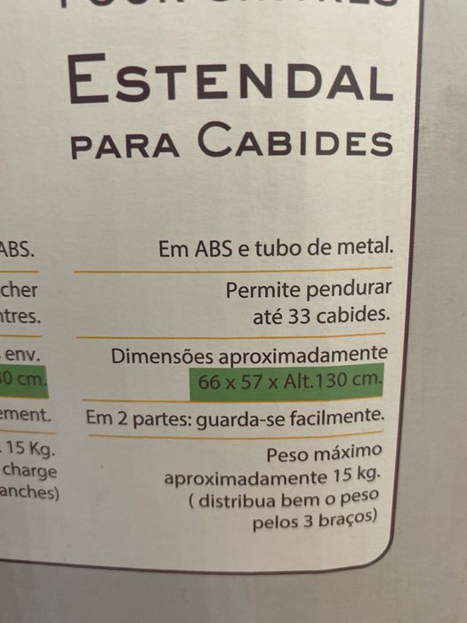 Estendal para cabides