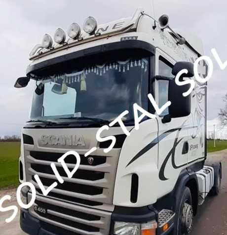 Orurowanie GÓRNE ze stali nierdzewnej Scania R P Średnia i Wysoka kab.