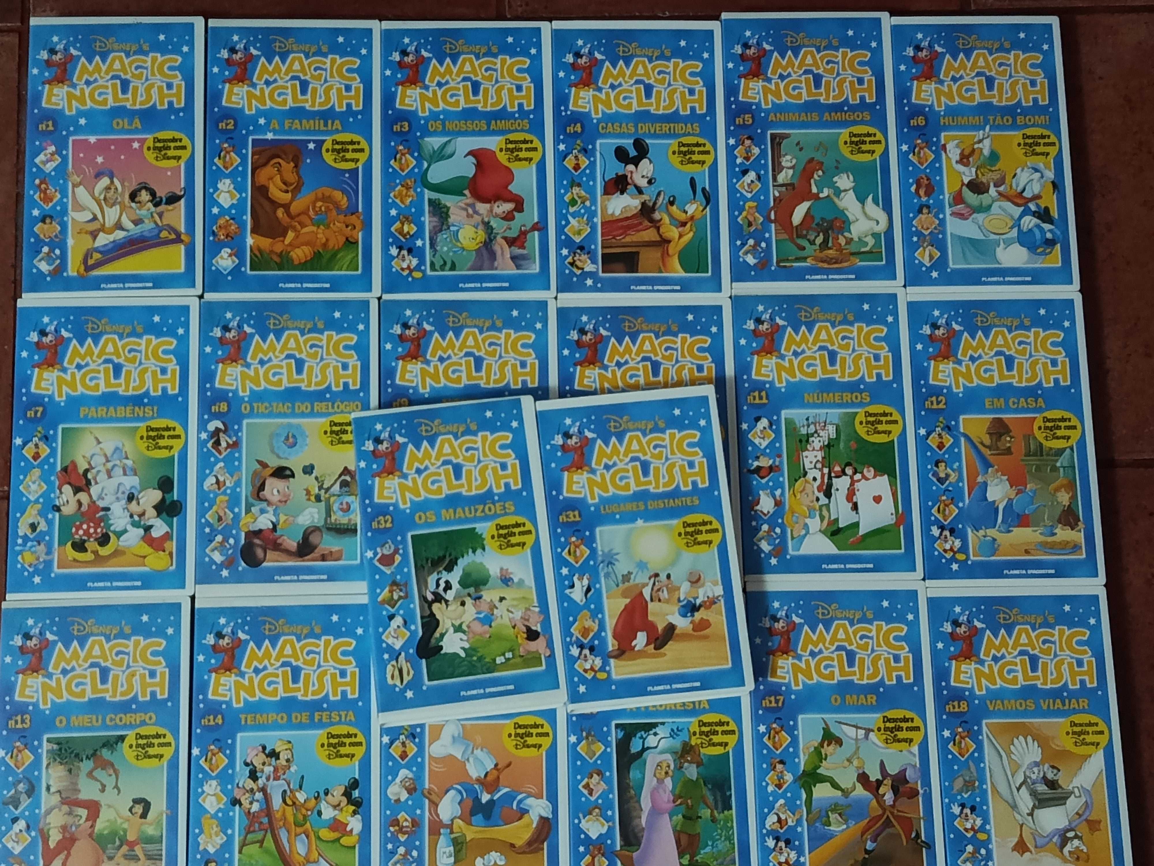 32 Cacetes coleção Magic English da Disney- Originais