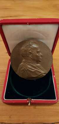 Medalha rara de Charles Hermite em bronze