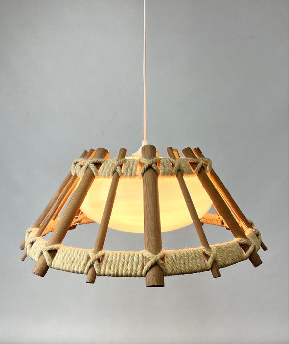 Candeeiro pendente vintage escandinavo, anos 70