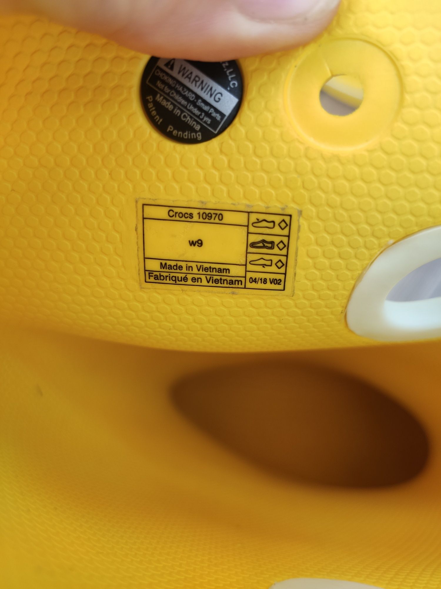 Crocs гумові чоботи жовті W9