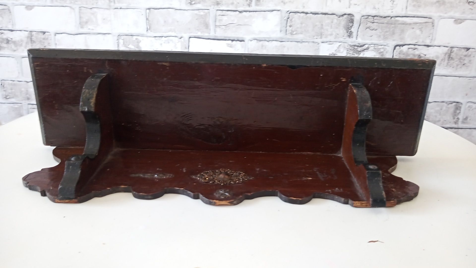 Wieszak ścienny półka antyczna 55 cm
