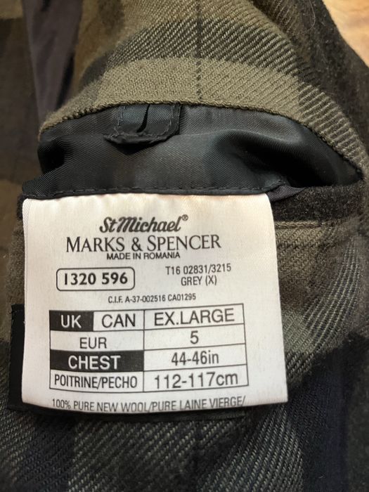 Мужское шерстяное пальто Mark & Spencer