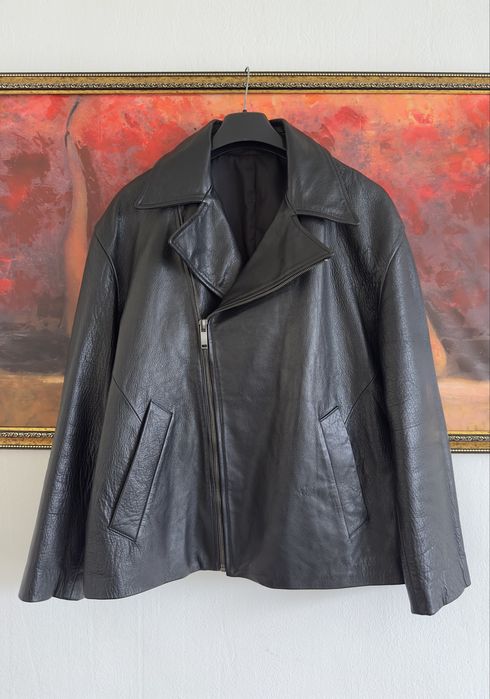 Новая кожаная куртка Zara из кожи бизона лимитированая колекция
