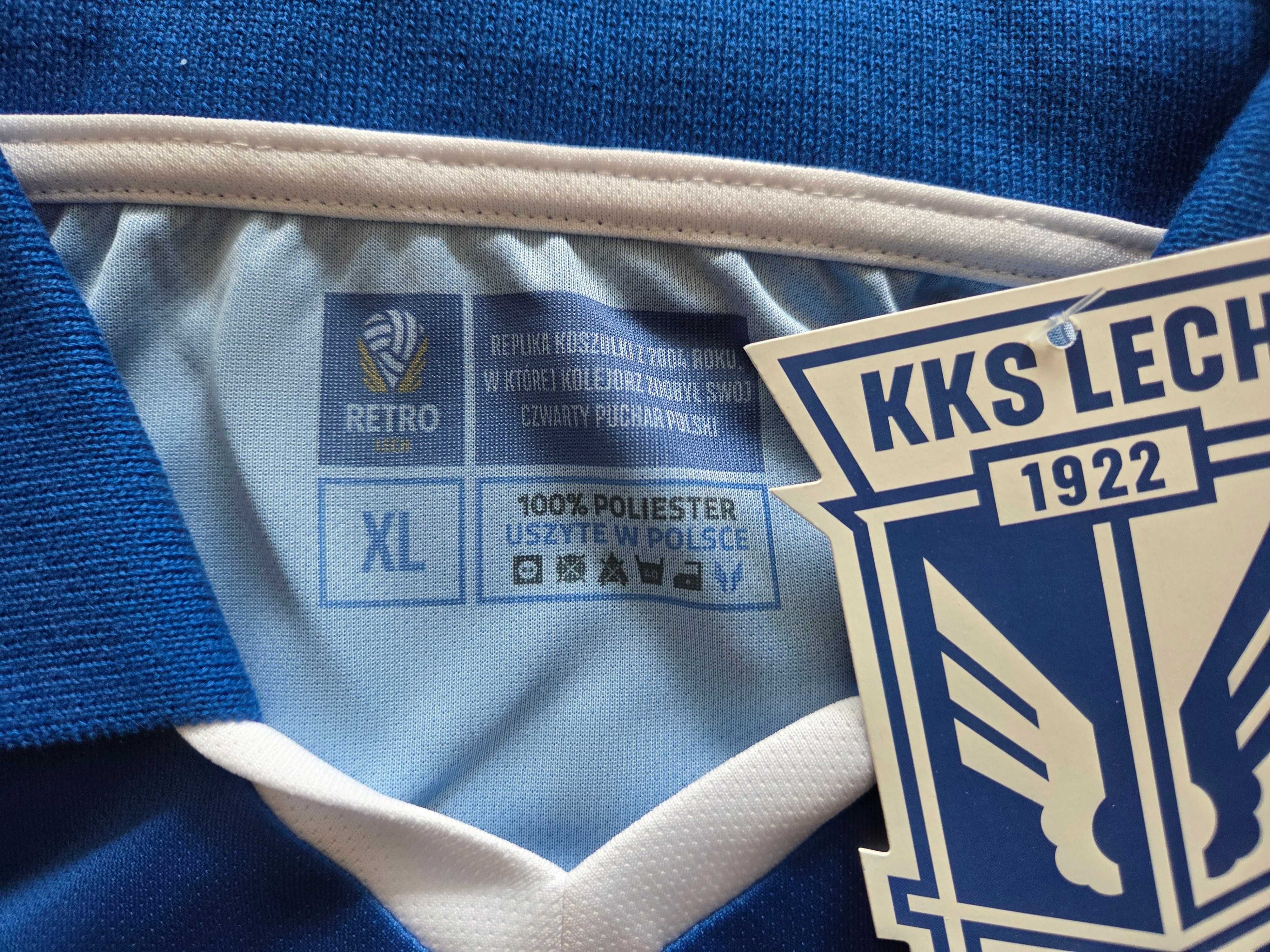Koszulka LECH Poznań XL - retro / produkt oficjalny / nowa