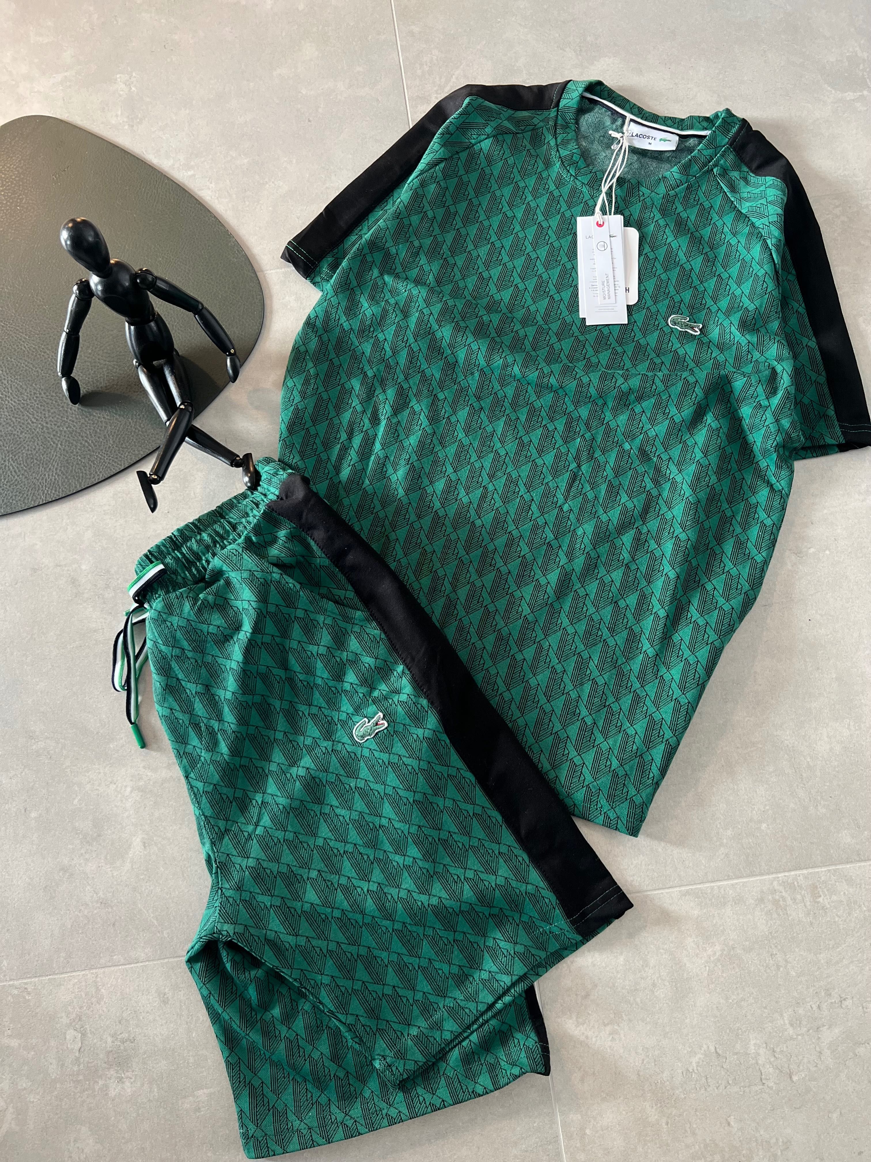 Nowy dres Lacoste Monogram green