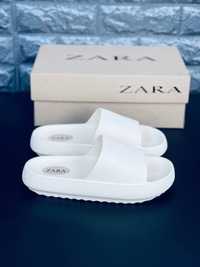 Шлепанцы женские Zara Повседневные пляжные шлепки сланцы Зара