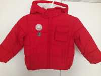 Курточка Chicco насиченого червоного кольору р.80,осінь-весна, стан 4+