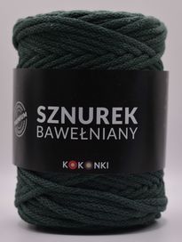 PREMIUM sznurek bawełniany by KOKONKI 5mm 100m macrama świerk