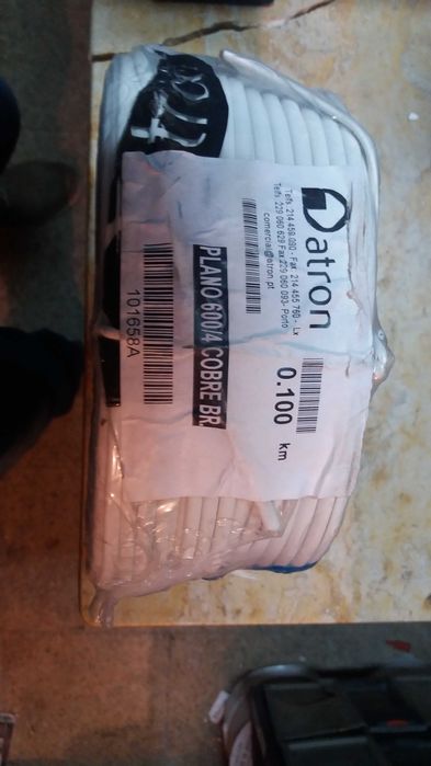 Rolo de Fio/Cabo Telefonico - Branco - 2 pares