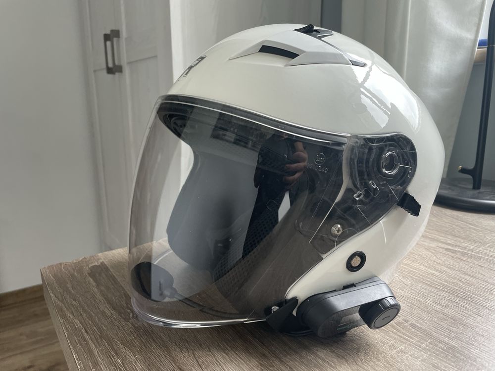 Kask motocyklowy RHINO + interkom FREEDCONN