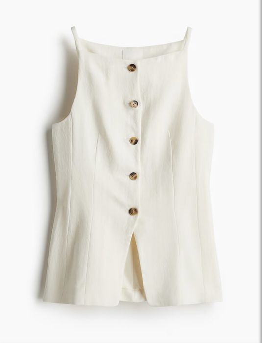 Colete com cintura cingida Mulher H&M NOVO