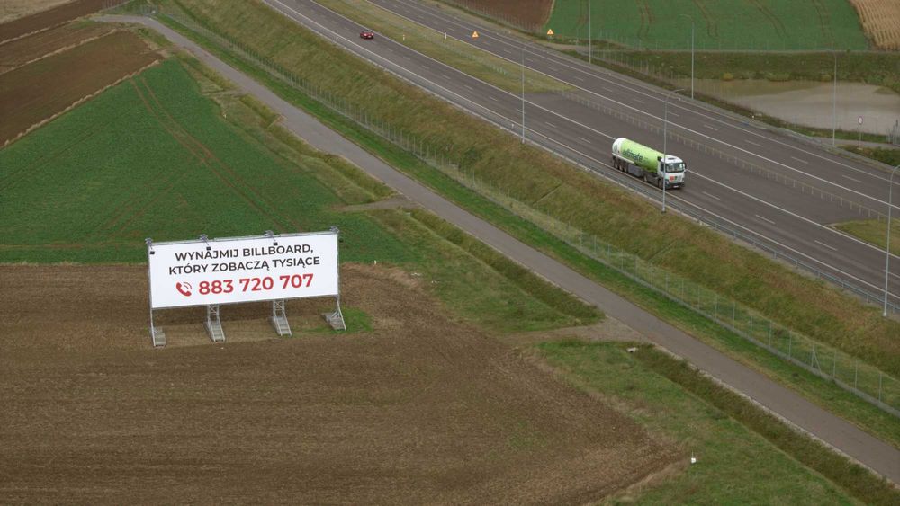 Wynajmę baner reklamowy przy trasie S7 Kraków - Warszawa.