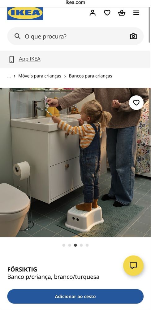 Banco de apoio crianca ikea