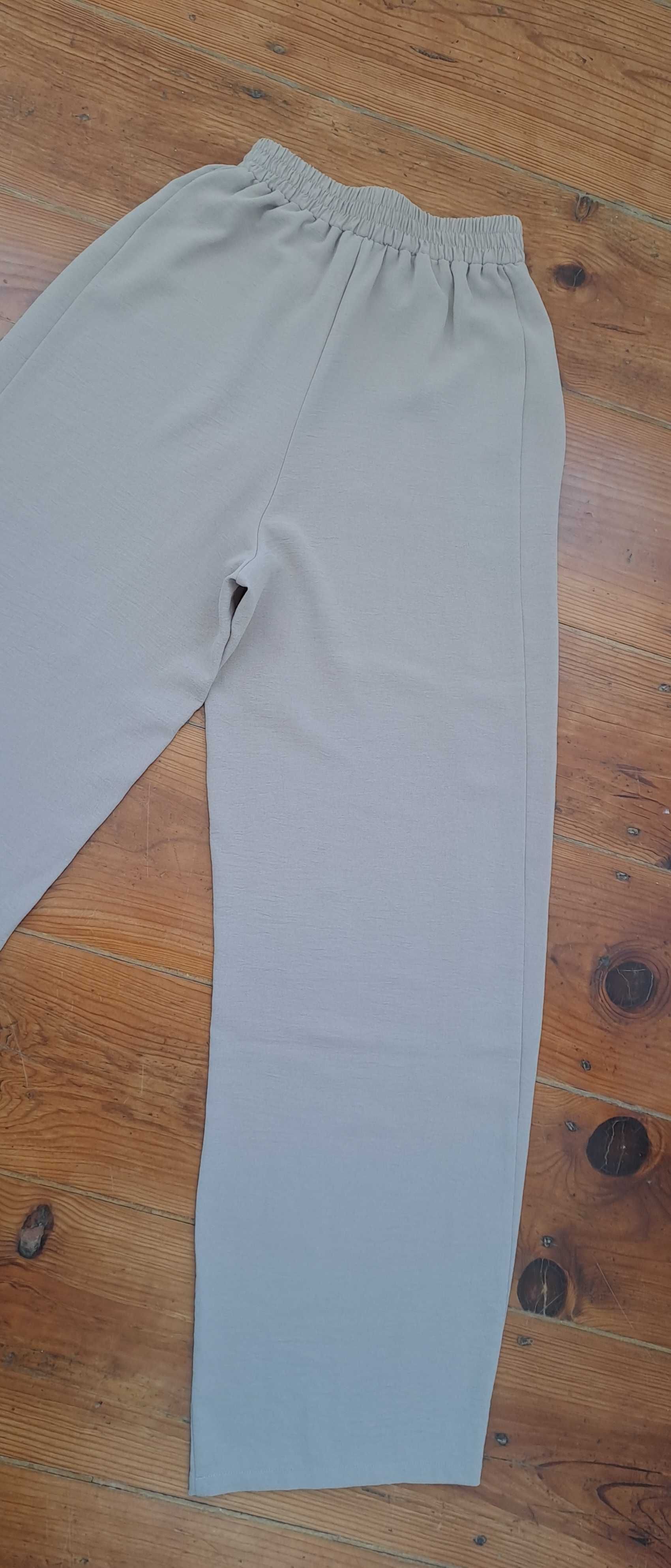 Calças beje Zara XS