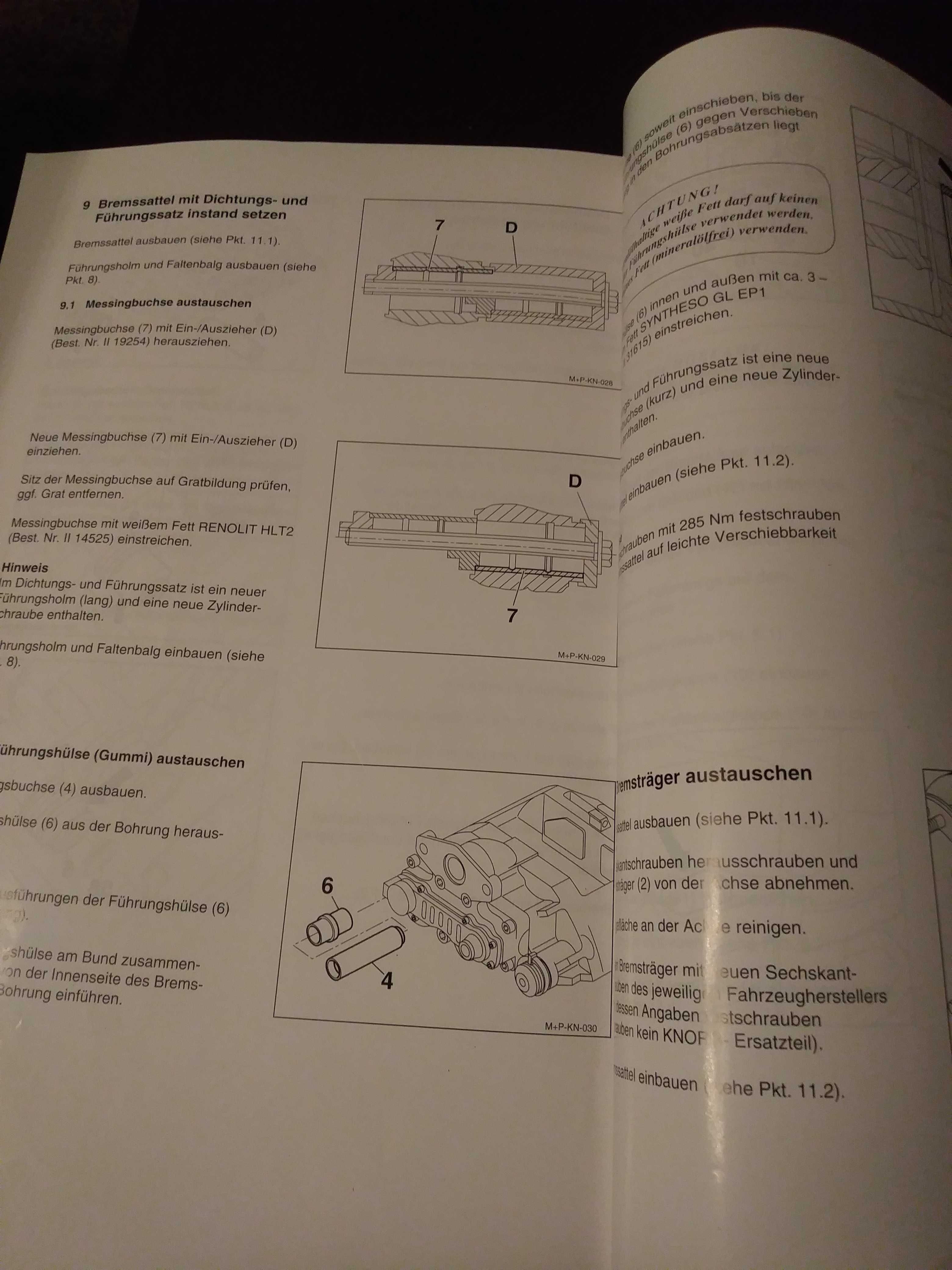 Instrukcja naprawy i budowy pneumatyczny hamulec tarczowy