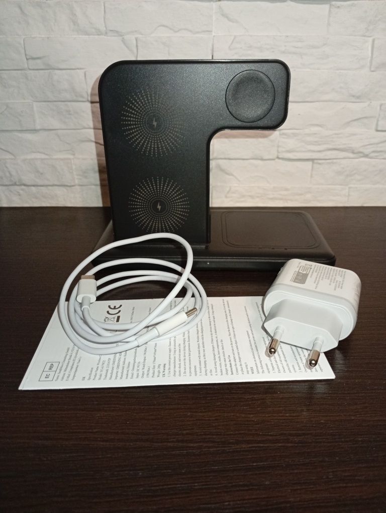 Ładowarka bezprzewodowa 3w1 do Apple iPhone iwatch airpods