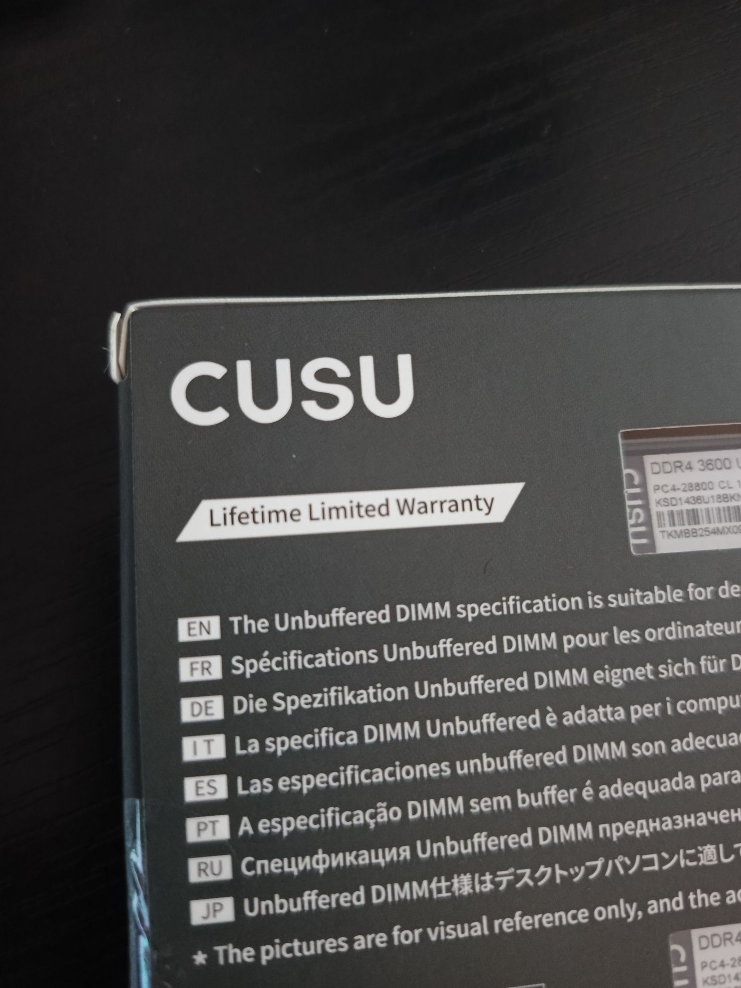 Pamięć cusu 32 GB 3600 DDR4