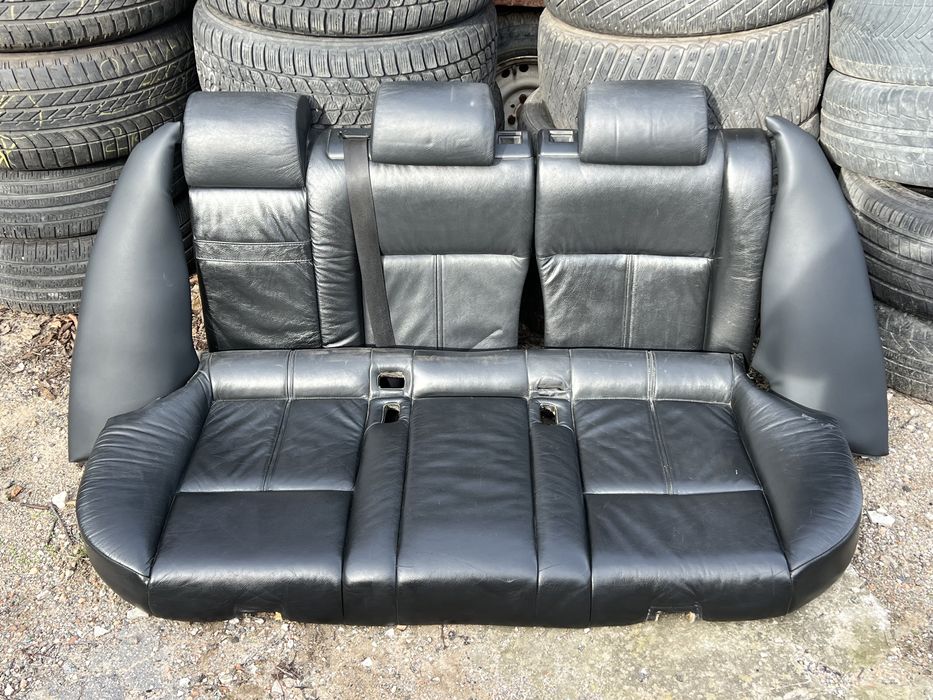 Салон на BMW e39, Черная кожа , електро